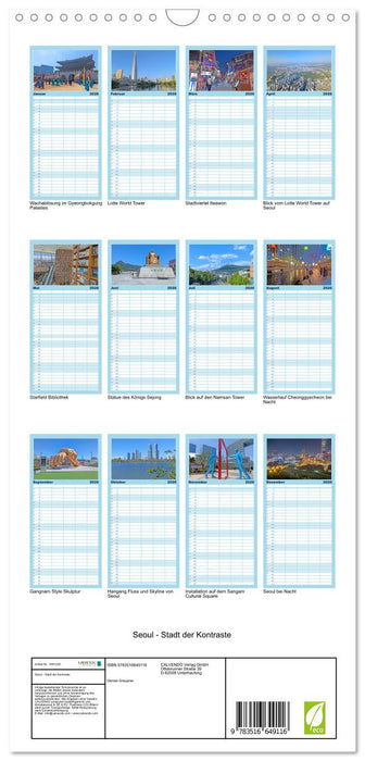 Seoul - Stadt der Kontraste (CALVENDO Familienplaner 2026)
