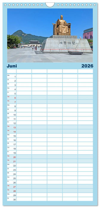 Seoul - Stadt der Kontraste (CALVENDO Familienplaner 2026)