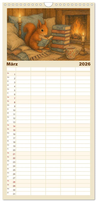 Zuhause bei den Kleinen. Ein Jahr voller tierischer Rückzugsorte. (CALVENDO Familienplaner 2026)