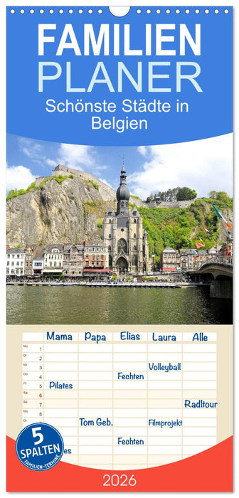 Schönste Städte in Belgien (CALVENDO Familienplaner 2026)