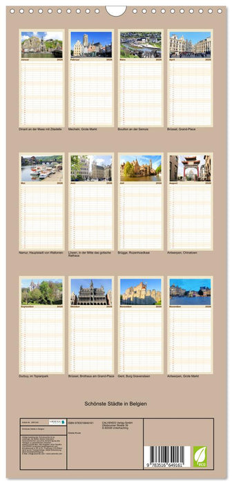 Schönste Städte in Belgien (CALVENDO Familienplaner 2026)