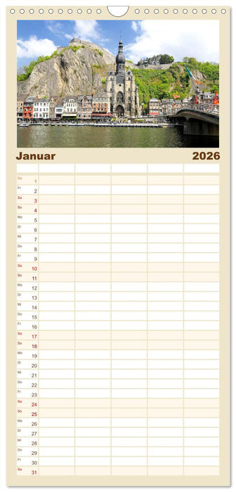 Schönste Städte in Belgien (CALVENDO Familienplaner 2026)