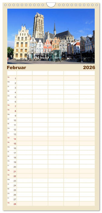 Schönste Städte in Belgien (CALVENDO Familienplaner 2026)