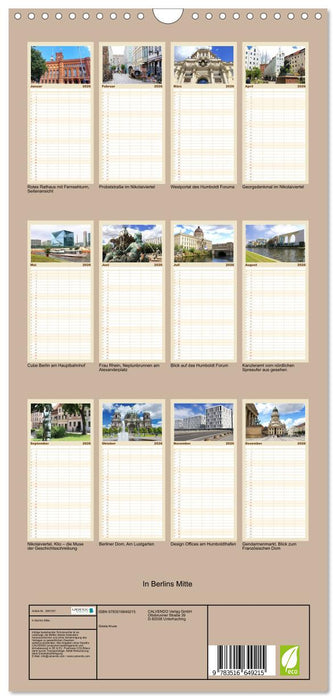 In Berlins Mitte (CALVENDO Familienplaner 2026)