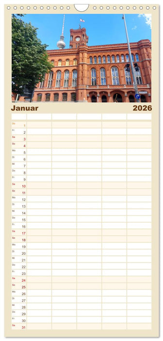 In Berlins Mitte (CALVENDO Familienplaner 2026)