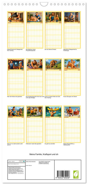 Meine Familie, Kraftsport und ich (CALVENDO Familienplaner 2026)