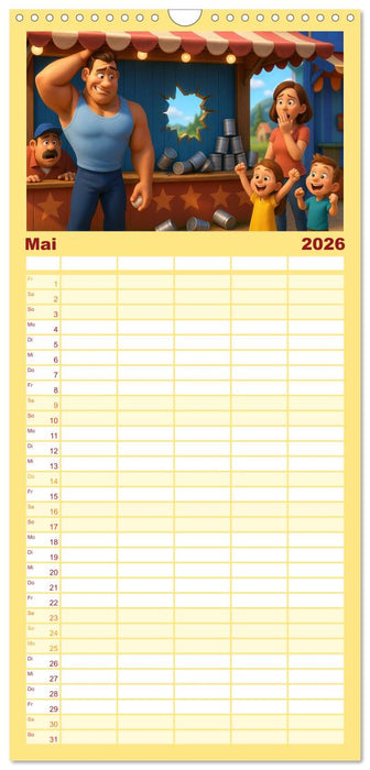 Meine Familie, Kraftsport und ich (CALVENDO Familienplaner 2026)
