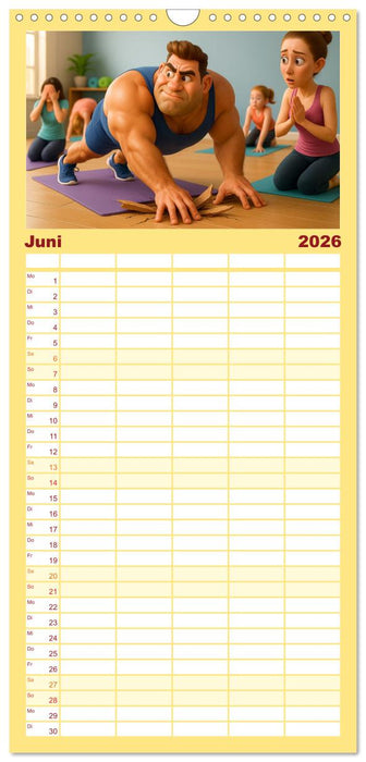 Meine Familie, Kraftsport und ich (CALVENDO Familienplaner 2026)