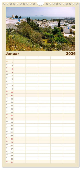 Tunesien. Magie des Orients (CALVENDO Familienplaner 2026)