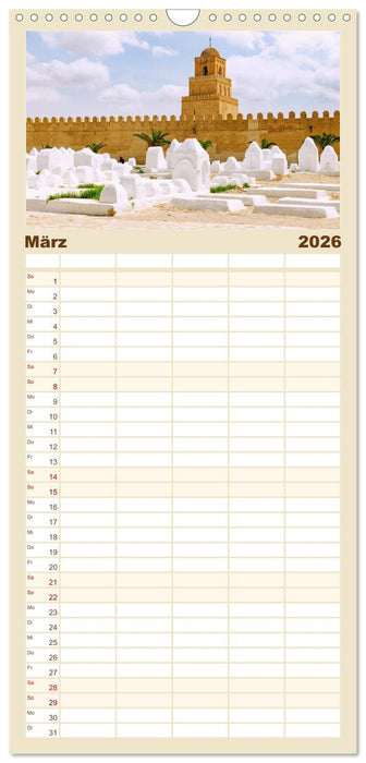 Tunesien. Magie des Orients (CALVENDO Familienplaner 2026)