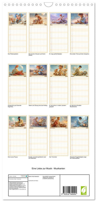 Eine Liebe zur Musik - Musikanten (CALVENDO Familienplaner 2026)