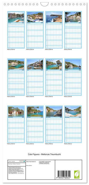 Cala Figuera - Mallorcas Traumbucht (CALVENDO Familienplaner 2026)