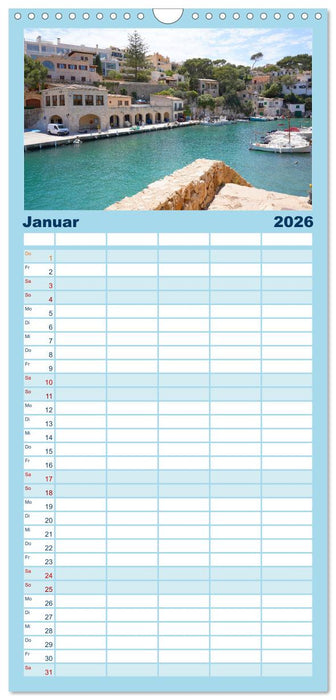 Cala Figuera - Mallorcas Traumbucht (CALVENDO Familienplaner 2026)