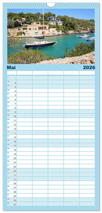 Cala Figuera - Mallorcas Traumbucht (CALVENDO Familienplaner 2026)