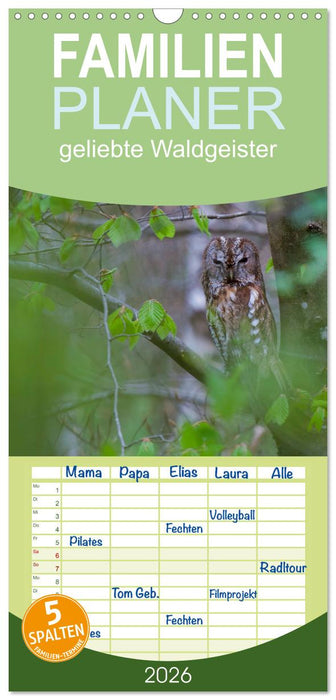 geliebte Waldgeister (CALVENDO Familienplaner 2026)