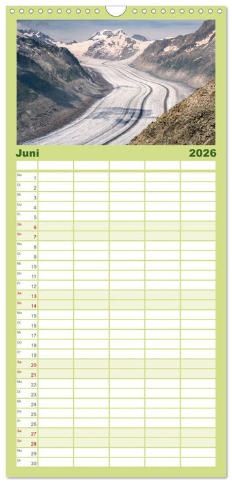 Schweiz - Die grüne Lunge Europas (CALVENDO Familienplaner 2026)