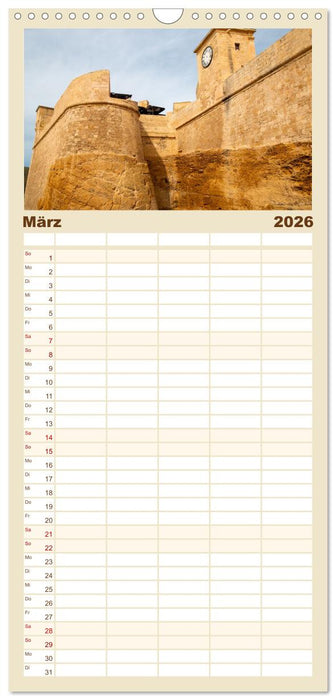 Malta – Historisches Juwel im Mittelmeer (CALVENDO Familienplaner 2026)