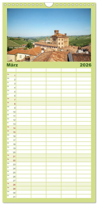 Barolo in den Hügeln des Langhe (CALVENDO Familienplaner 2026)