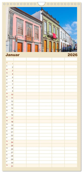 Gran Canaria – Natur trifft Geschichte (CALVENDO Familienplaner 2026)