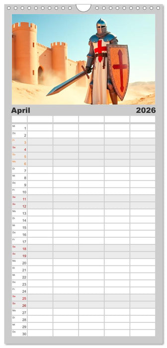 Krieger - Im Wandel der Zeit (CALVENDO Familienplaner 2026)