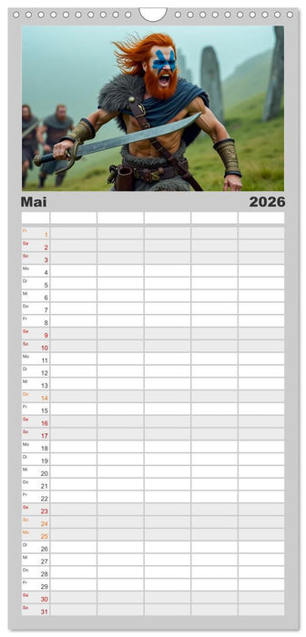 Krieger - Im Wandel der Zeit (CALVENDO Familienplaner 2026)