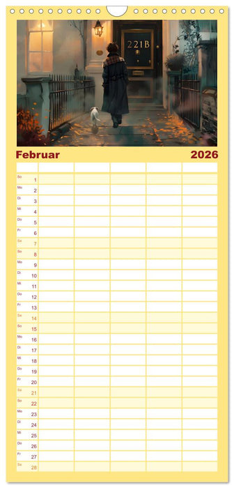 Bücher, Liebe und ein kleiner Hund (CALVENDO Familienplaner 2026)