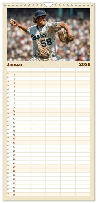 Power Baseball (CALVENDO Familienplaner 2026)