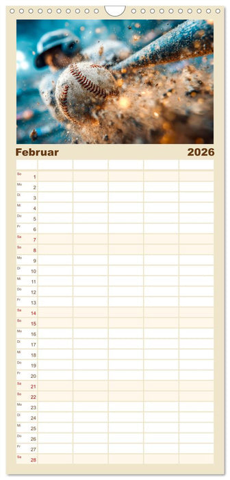 Power Baseball (CALVENDO Familienplaner 2026)