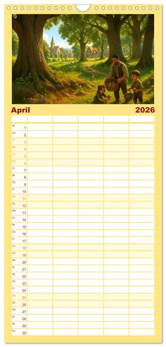 Farbenfrohes Mittelalter (CALVENDO Familienplaner 2026)