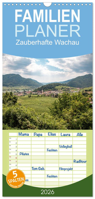 Zauberhafte Wachau (CALVENDO Familienplaner 2026)