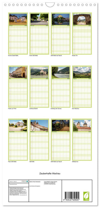 Zauberhafte Wachau (CALVENDO Familienplaner 2026)