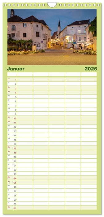 Zauberhafte Wachau (CALVENDO Familienplaner 2026)