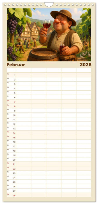 Im Mittelalter handgemacht (CALVENDO Familienplaner 2026)