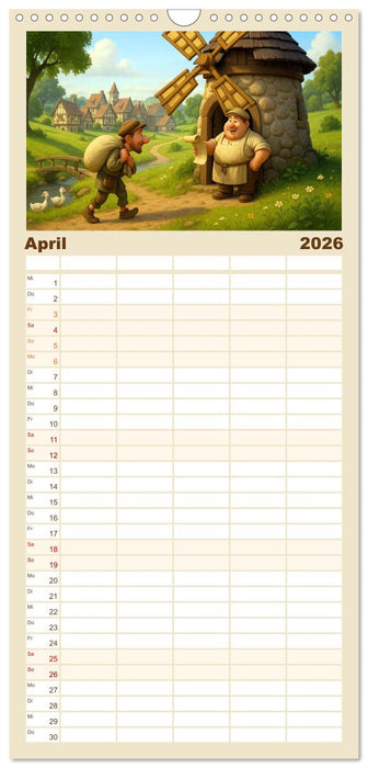 Im Mittelalter handgemacht (CALVENDO Familienplaner 2026)