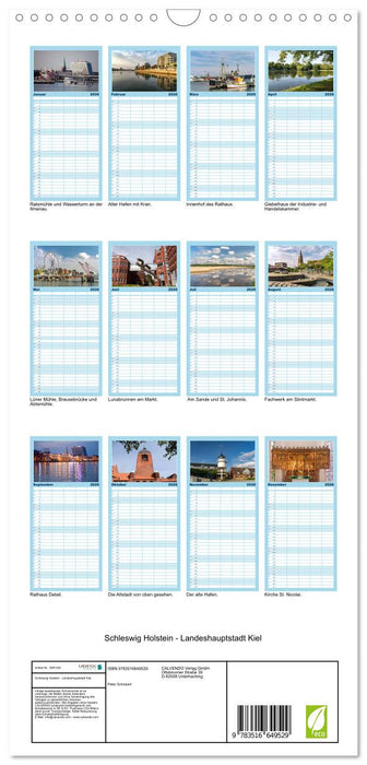 Schleswig Holstein - Landeshauptstadt Kiel (CALVENDO Familienplaner 2026)