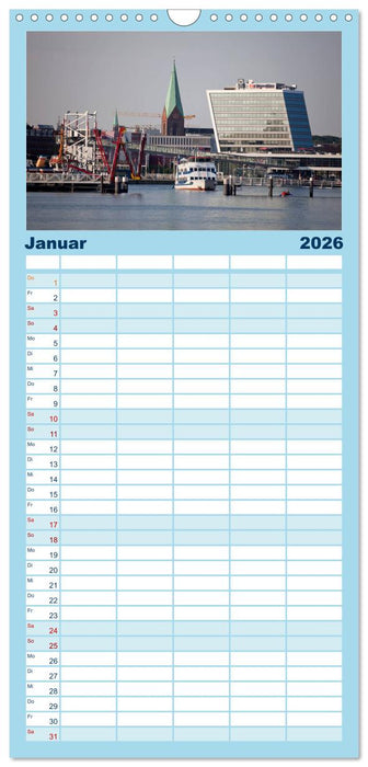 Schleswig Holstein - Landeshauptstadt Kiel (CALVENDO Familienplaner 2026)