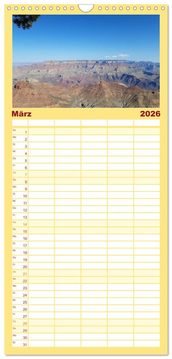 Discover the West (CALVENDO Familienplaner 2026)