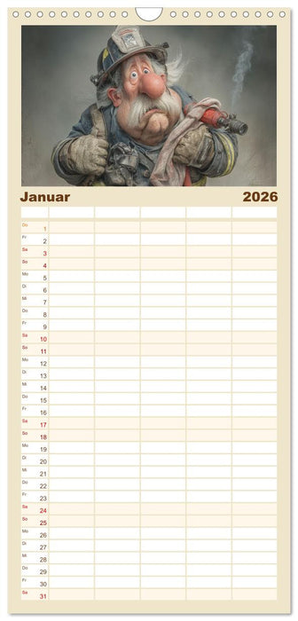 Arbeiten bis der Rollator funkt! (CALVENDO Familienplaner 2026)