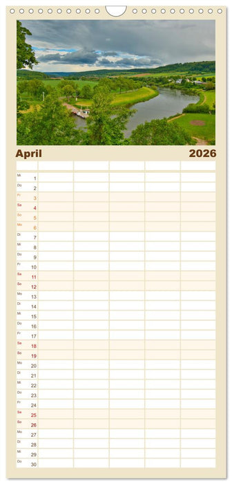 Streifzug durch das Weserbergland (CALVENDO Familienplaner 2026)