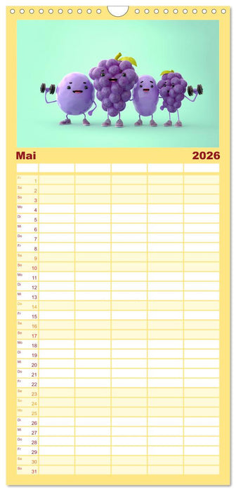 Esse ich nicht! Der freche Kinderkalender mit Obst & Gemüse (CALVENDO Familienplaner 2026)