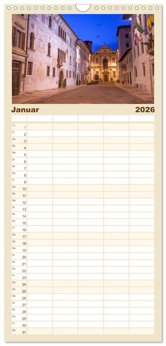 Trient - Hauptstadt des Trentino (CALVENDO Familienplaner 2026)