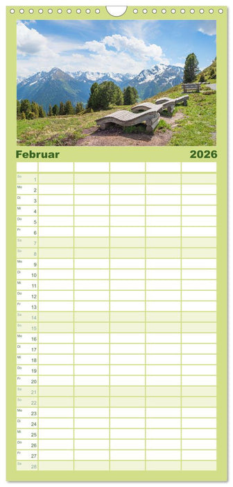 Zillertal - Bergidylle rund um Mayrhofen 2026 (CALVENDO Familienplaner 2026)