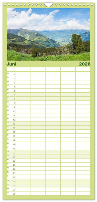 Zillertal - Bergidylle rund um Mayrhofen 2026 (CALVENDO Familienplaner 2026)