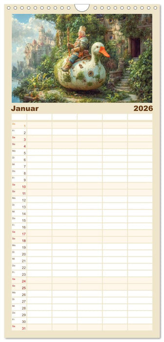 Paradoxe fantastische Welten - Märchenhaft verspielt (CALVENDO Familienplaner 2026)