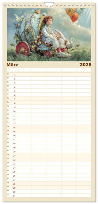 Paradoxe fantastische Welten - Märchenhaft verspielt (CALVENDO Familienplaner 2026)