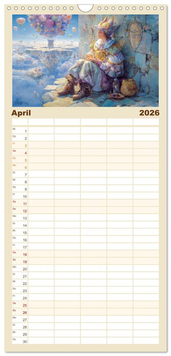 Paradoxe fantastische Welten - Märchenhaft verspielt (CALVENDO Familienplaner 2026)