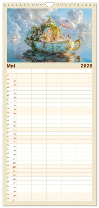 Paradoxe fantastische Welten - Märchenhaft verspielt (CALVENDO Familienplaner 2026)