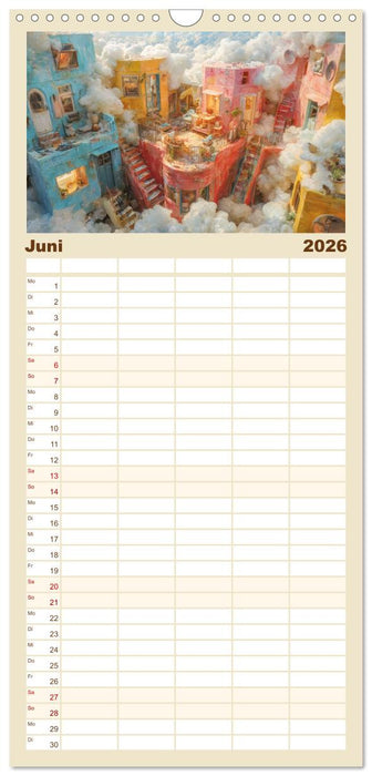 Paradoxe fantastische Welten - Märchenhaft verspielt (CALVENDO Familienplaner 2026)