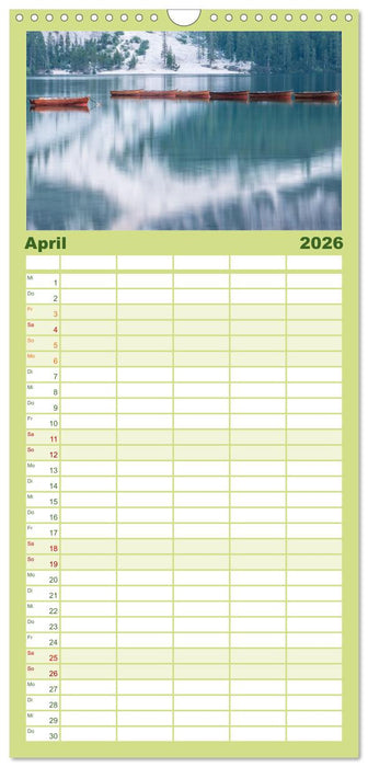 Pragser Wildsee - Traumziel in den Dolomiten (CALVENDO Familienplaner 2026)