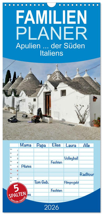 Apulien ... der Süden Italiens (CALVENDO Familienplaner 2026)